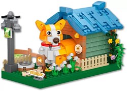 Конструктор LOZ Корги в домике 1256-MK