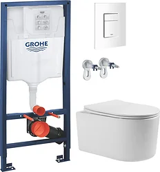 Унитаз Grado GD-W204T + GROHE Rapid Sl 38772SH0 (с кнопкой смыва)