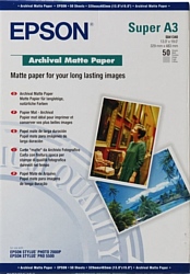 Epson Archival Matte Paper A3+ 50 листов (C13S041340)