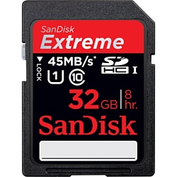 Sandisk Extreme SDHC UHS-I (Class 10) 32GB (SDSDX-032G-X46)