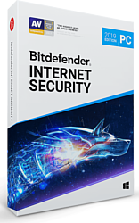 Bitdefender Internet Security 2019 Home (3 ПК, 1 год, полная версия)