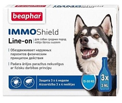 Beaphar капли от блох и клещей IMMO Shield Line-on для собак и щенков от 15 до 30 кг