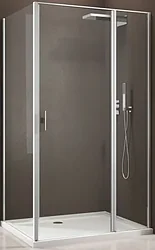Душевой уголок Allen Brau Priority 100x80 269524 (серебро браш)