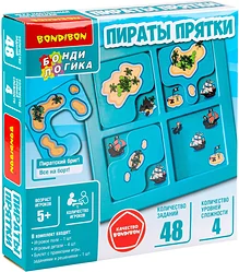 Настольная игра для детей Bondibon БондиЛогика Пираты Прятки ВВ6010