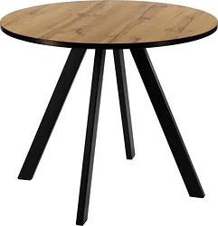 Кухонный стол Древпром М161 Оттис ф900 ДП1-03-01 (дуб вотан/черный матовый)