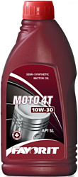 Моторное масло Favorit MOTO 4-T SAE 10W-30 API SL 1л