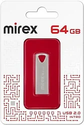 USB Flash Drive Mirex Intro 64GB (серебристый)