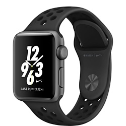 Apple Watch Nike+ 38mm Space Gray with Black Nike Sport Band (MQ162)