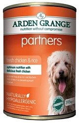 Arden Grange Partners курица, рис и овощи консервированный корм (0,395 кг) 1 шт.