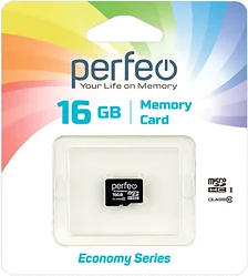 Карта памяти Perfeo PF16GMCSH10ES microSDHC 16GB Карта памяти Perfeo PF16GMCSH10ES microSDHC 16GB