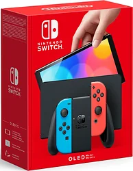 Игровая приставка Nintendo Switch OLED (черная, с неоновыми Joy-Con) Игровая приставка Nintendo Switch OLED (черная, с неоновыми Joy-Con)