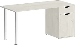 Стол для работы Riva Home Office VR.SP-3-158.1 Silver (дуб наварра)