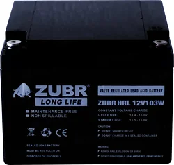 Аккумулятор для ибп Zubr HRL 12-103W 12V 28Ah