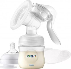 Молокоотсос Philips AVENT Natural Motion с бутылочкой для кормления SCF430/10