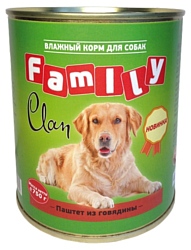 CLAN (0.75 кг) 1 шт. Family Паштет из говядины для собак