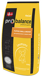 ProBalance (10 кг) Immuno Puppies Small & Medium