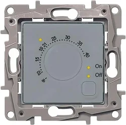 Терморегулятор Legrand Etika 672430 (алюминий)