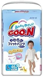 GOON PREMIUM L boy (9-11кг) 46шт