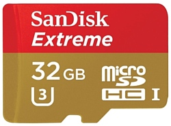 Sandisk Extreme microSDHC Class 10 UHS Class 3 60MB/s 32GB
