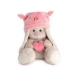 Зайка Ми В розовой шапке с сердечком SidX-075