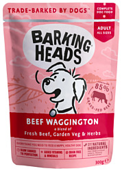 Barking Heads (0.3 кг) 1 шт. Beef Waggington паучи