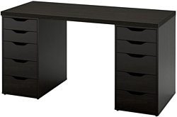 Ikea Лагкаптен/Алекс 394.321.97 (черно-коричневый)