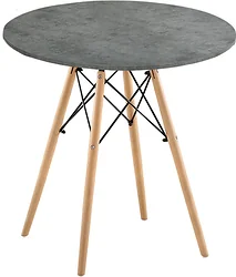 Кухонный стол Mio Tesoro ST-001Ф80 (серый бетон/дерево) Кухонный стол Mio Tesoro ST-001Ф80 (серый бетон/дерево)