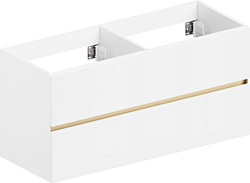 Тумба под умывальник ЗОВ Лира 120 (белый глянец)