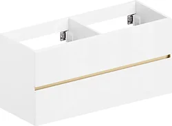 Тумба под умывальник ЗОВ Лира 120 (белый глянец)