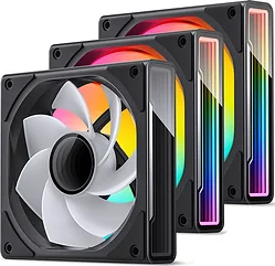 Комплект вентиляторов для корпуса Jonsbo ZK-120 Reversed (черный, 3 шт.) Комплект вентиляторов для корпуса Jonsbo ZK-120 Reversed (черный, 3 шт.)