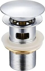 Донный клапан Axus dk01cp (хром с переливом)