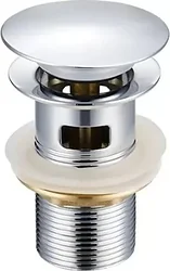 Донный клапан Axus dk01cp (хром с переливом)