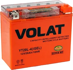 Аккумулятор для мотоцикла VOLAT YT20L-4(iGEL) R+ (20Ah) Аккумулятор для мотоцикла VOLAT YT20L-4(iGEL) R+ (20Ah)