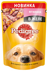 Pedigree (0.1 кг) 1 шт. Для взрослых собак всех пород с ягненком в желе