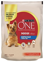 Purina ONE (0.2 кг) МИНИ Взрослая Говядина с рисом