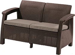 Keter Corfu Love Seat (коричневый)
