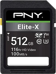 Карта памяти PNY Elite-X 512GB P-SD512U3100EX-GE