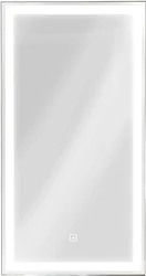 Шкаф-зеркало Континент  Mirror Box Black Led 35x65 (левый)