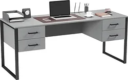 Стол для работы Soma Slava 180x66 (серый/черный)