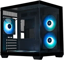 Корпус для компьютера XASTRA QW400M 5ARGB-FC-C6-AC QW400M-2FA24A-1FC12A-C6-AC (черный)