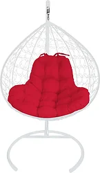 M-Group XL 11120106 (белый ротанг/красная подушка)