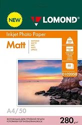 Фотобумага Lomond односторонняя матовая А4 280 г/м2 50 л 0102058