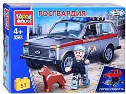 Конструктор Город мастеров Lada 4x4 Росгвардия 3266-KK