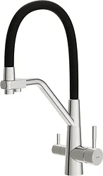 Смеситель Cersanit Vivo однорычажный с фильтром с гибким изливом 68217 (хром) Смеситель Cersanit Vivo однорычажный с фильтром с гибким изливом 68217 (хром)