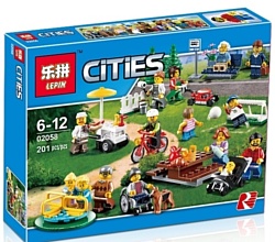 Lepin City 02058 Праздник в парке - жители LEGO CITY