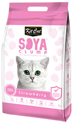 Kit Cat Soya Clump Strawberry 7л
