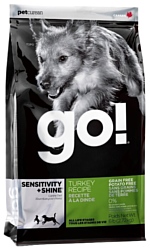 GO! (2.72 кг) Sensitivity + Shine Turkey Dog Recipe Grain Free, Potato Free