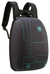 ZIPIT Shell Backpack Black Pockets