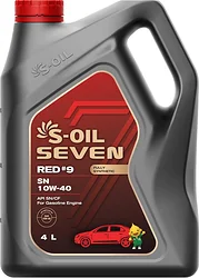Моторное масло S-OIL SEVEN RED #9 SN 10W-40 4л