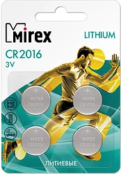 Mirex CR2016 4 шт. (23702-CR2016-E4)